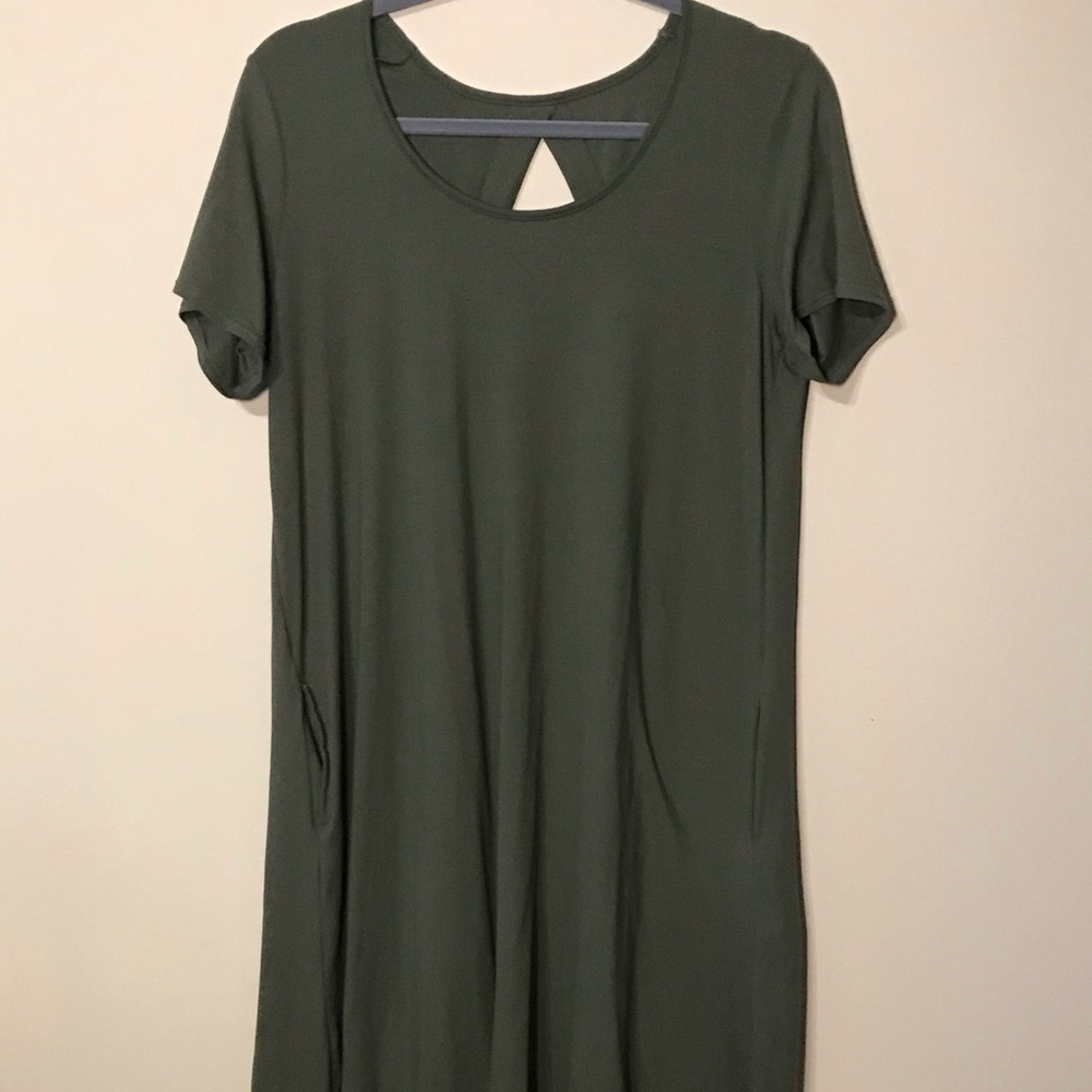 Olive green dress